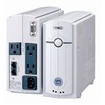 ユタカ電機製作所 常時商用方式UPSmini500II バッテリ期待寿命7年/筐体ホワイトモデル YEUP-051MA