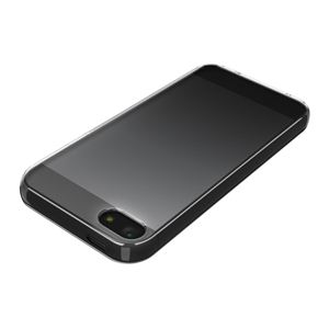 BUFFALO iPhone 5専用 ソフトケース 液晶保護フィルム付 ブラック BSIP12PCTBK