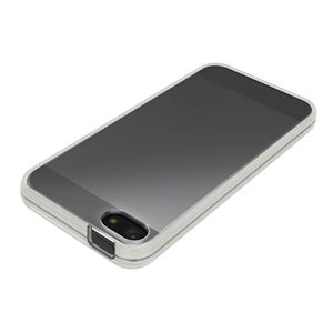 BUFFALO iPhone 5専用 光るハードソフトケース 液晶保護フィルム ホワイト BSIP12PCTLWH