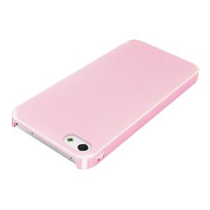 BUFFALO iPhone 5専用 パールハードケース 液晶保護フィルム付 ピンク BSIP12PCHPPK