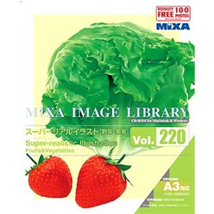 マイザ MIXA IMAGE LIBRARY Vol.220 スーパーリアルイラスト 野菜・果実 XAMIL3220