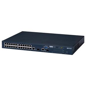 バッファロー レイヤー2 Giga対応 インテリジェント PoE スイッチ 24ポートモデル BS-POE-2124GMR