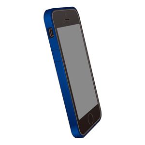 パワーサポート フラットバンパーセット for iPhone5(メタリックブルー) PJK-63