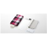 トリニティ iPhone用ファブリックカバーセット(ピンクチェック)[Fabric Cover Set for iPhone 2012 Pink Check] TR-FCIP12-PC