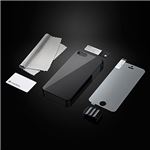 トリニティ iPhone用 瞬間傷修復カバーセット(スモーキーブラック)[FlashRevive Cover Set for iPhone 2012 Smoky Black] TR-FRIP12-SB