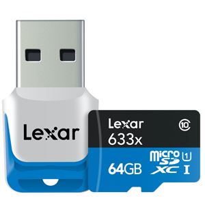 レキサー・メディア High-Performance microSDXC 633倍速 UHS-Iカード Class10 USB3.0リーダ付 64GB LSDMI64GBBJP633R