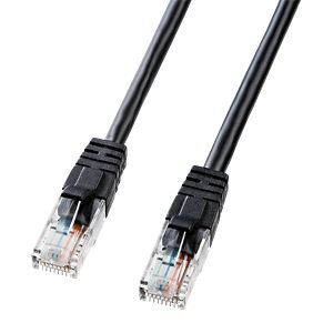 サンワサプライ エンハンスドカテゴリ5LANケーブル ブラック 10m LKB5Y-10BK