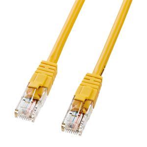 サンワサプライ エンハンスドカテゴリ5LANケーブル イエロー 10m LKB5Y-10Y