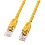 サンワサプライ エンハンスドカテゴリ5LANケーブル イエロー 10m LKB5Y-10Y