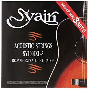 S.Yairi アコースティックギター弦 SY-1000XL-3 3セットパック エクストラライト (011-050) SY-1000XL-3 商品画像