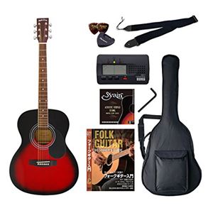 Sepia Crue アコースティックギター バリューセット フォークタイプ FG-10/RDS レッドサンバースト 商品写真