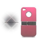 iPhone4S/4★フロントフレームバックスタンド付ケース ピンク