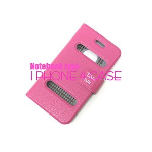 iPhone4S/4★2WINDOW PU FLIPフルケースカバー★