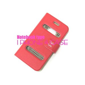 iPhone4S/4★2WINDOW PU FLIPフルケースカバー★