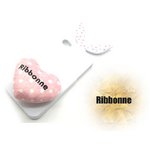 iPhone4S/4★超キュートRibbonneドットスタイルケースカバー★