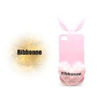 iPhone4S/4★超キュートRibbonneドットスタイルケースカバー★