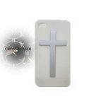 iPhone4S/4★CROSS★クロスデザインラバーケース★
