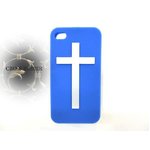 iPhone4S/4★CROSS★クロスデザインラバーケース★