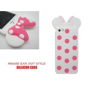 iPhone5★Miny Dot Case★ミニーちゃんの耳とドット柄がかわいいiPhone5ケース♪全4色
