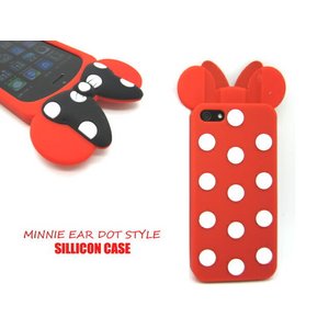 iPhone5★Miny Dot Case★ミニーちゃんの耳とドット柄がかわいいiPhone5ケース♪全4色