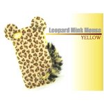 iPhone5★Leopard Mink Mouse★ミンクマウスレオパード★大きな耳とふわふわのしっぽが揺れる所に思わずキュンとなる♪全3色