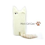 iPhone5★Mink Cat Case★猫ちゃんみたいにフワフワでかわいい尻尾のついたミンクキャットケース♪全3色
