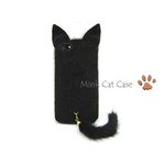 iPhone5★Mink Cat Case★猫ちゃんみたいにフワフワでかわいい尻尾のついたミンクキャットケース♪全4色