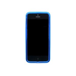 iPhone5★フロントメタリック クリアケース★輝くメタリック仕様のケース!! 背面はクリア仕様です♪【全5色】 ブルー