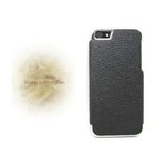 iPhone5★シンプルレザースタイル【I】★レザー調でかっこいい大人のケース!!【全4色】 ブラック
