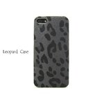 iPhone5★Leopard Big Case★大きなヒョウ柄がおしゃれなケース!! 注目度も抜群♪【全3色】  ブラック