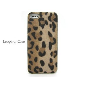 iPhone5★Leopard Big Case★大きなヒョウ柄がおしゃれなケース!! 注目度も抜群♪【全3色】  ブラウン