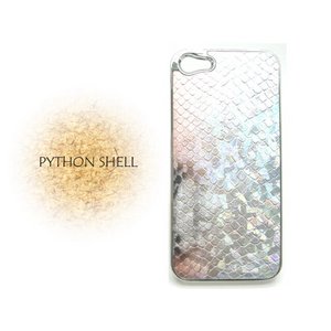 iPhone5★New Python Shell 【II】★新型 蛇革 パイソンシェルケースII★2013年蛇年　縁起を担ぐiphone5ケース♪【全4色】 ライトブラウン