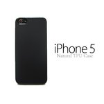 iPhone5★Natural TPU★単色のシンプルなデザイン!! 滑りにくくて使いやすい♪【全3色】 ブラック