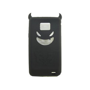 ドコモ★GALAXY S2 SC02C★悪魔デビルSTYLEシリコンラバーケース【全10色】 ブラック