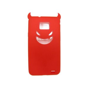 ドコモ★GALAXY S2 SC02C★悪魔デビルSTYLEシリコンラバーケース【全10色】 レッド