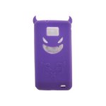 ドコモ★GALAXY S2 SC02C★悪魔デビルSTYLEシリコンラバーケース【全10色】 パープル
