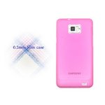 ドコモ★GALAXY S2 SC02C★厚さ0.2mm超薄型シンプルスマートケース【全3色】 ピンク