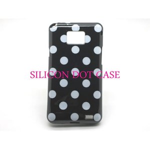 ドコモ★GALAXY S2 SC02C★GALAXY S2 SC02C★ファッションでも大人気のドットのかわいいケース♪ 【全3色】 ブラック/ホワイトドット