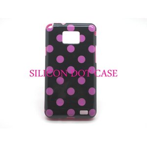 ドコモ★GALAXY S2 SC02C★GALAXY S2 SC02C★ファッションでも大人気のドットのかわいいケース♪ 【全3色】 ブラック/ピンクドット