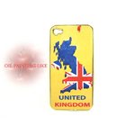 iPhone4S/4★クラシックな雰囲気がシブイ!! アメリカ国旗とイギリス国旗のデザインのケース!!【全5デザイン】 UNITED KINGOM イエロー