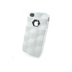 iPhone4S/4★ロックストーン★ゴツゴツしたデザインがカッコイイ!! 滑りにくくてタフなケースです♪【全9色】 ホワイト