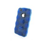 iPhone4S/4★ロックストーン★ゴツゴツしたデザインがカッコイイ!! 滑りにくくてタフなケースです♪【全9色】 ブルー