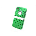 iPhone4S/4★バックスタンド式フルカバーケース【全6色】 グリーン