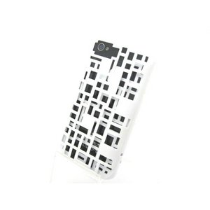 iPhone4S/4★FRESH FIBER カードケース付3Dデザインケース【全6色】 ホワイト