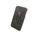 iPhone4S/4★FRESH FIBER カードケース付3Dデザインケース【全6色】 ブラウン