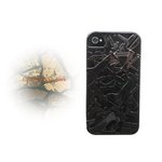 iPhone4S/4★LIFE STYLE NEWYORK CASE★メタリックの文字列がカッコイイケースです♪【全5色】 ガンメタ