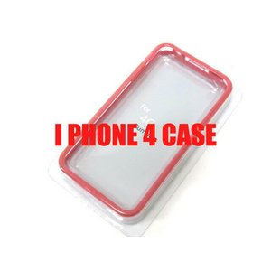 iPhone4★スリム感やデザインをそのまま生かすフレームジャケットが登場!! 【全7色】 クリア/レッド