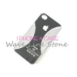 iPhone4S/4★ウェーブに豪華なラインストーンをプラスでエレガントなケース!!【全3色】 ブラック