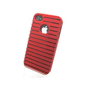 iPhone4S/4★ツーピース構造のフレームワークケース!! シンプルでクールです♪【全3色】 レッド