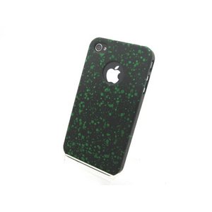 iPhone4S/4★ペンキで塗ったようなデザインのおしゃれなケースです♪【全7色】 グリーン